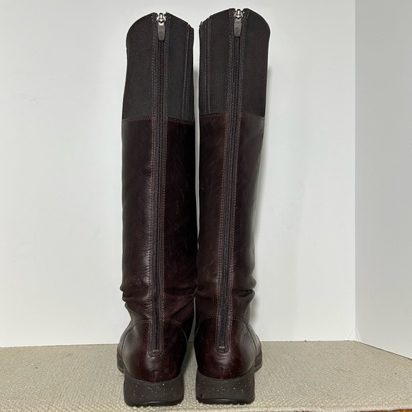 Teva Afton Womens Brown Leather w/Back Zip Tall Waterproof Riding Boots SZ US 10 - Picture 4 of 11